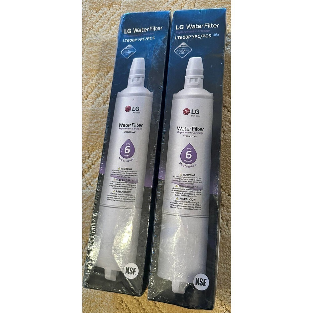 LG Electronics LT600PC Refrigerator Water Filter 2 PACK New In Box​​​​​